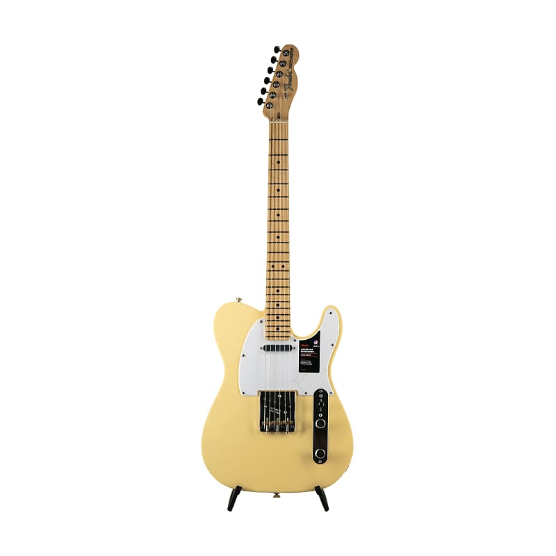 Fender American Performer Telecaster Electric Guitar, Maple Fretboard, Vintage White, US210069319 image 1