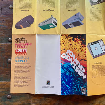 Vintage 1972 Maestro Effects "Sound Odyssey" Foldout Color Catalog 1970's image 8
