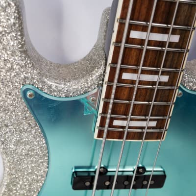 ESP Edwards 2019 E-AK Silver Sparkle Aki Signature Bass MINT US Seller Made In Japan MIJ image 9