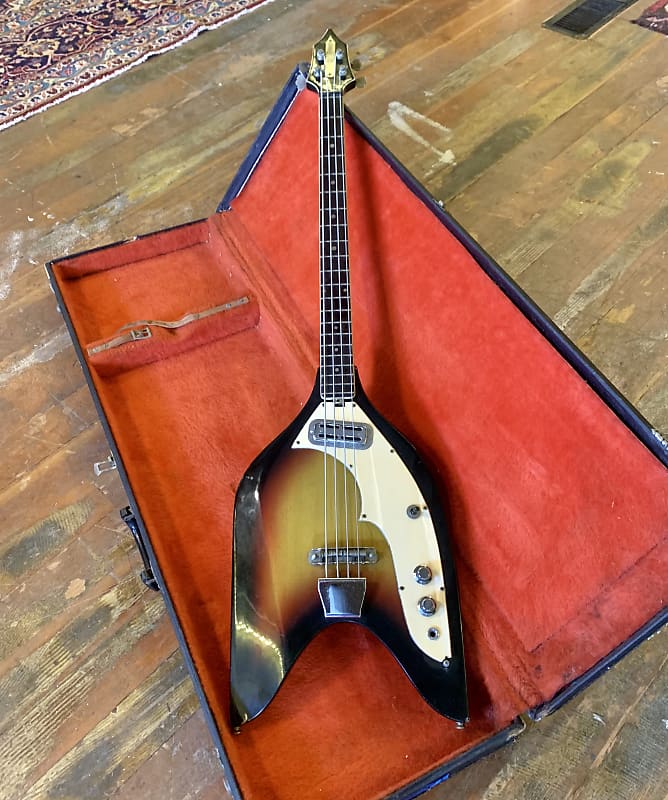 EKO Rokes bass guitar c 1965 Sunburst original vintage Vox | Reverb