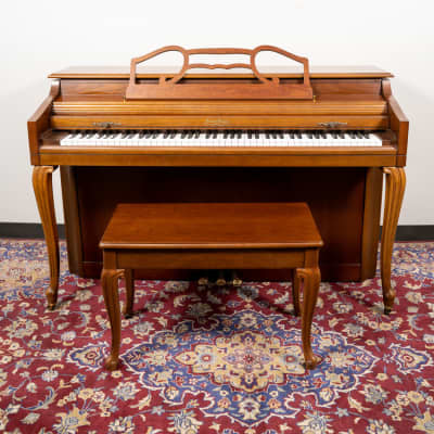 Wurlitzer P150 Upright Piano | Satin Walnut | SN: 1870744 image 2