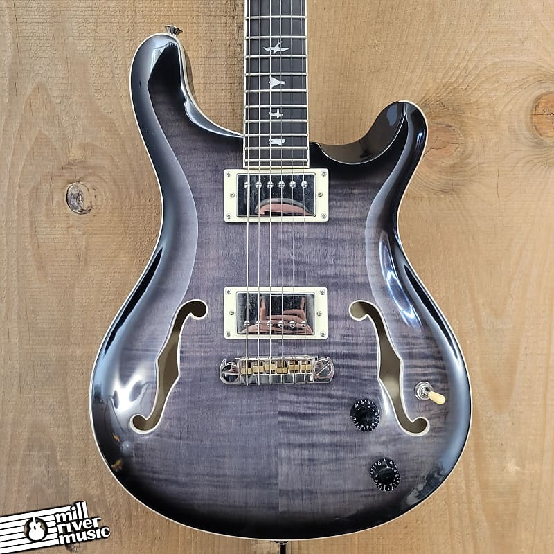 PRS SE Hollowbody II Charcoal Burst Electric Guitar w/ OHSC Used