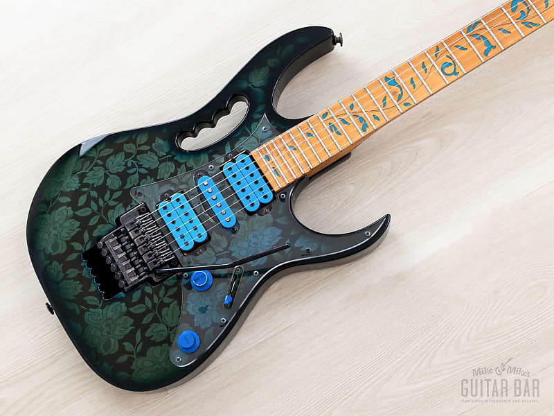 Ibanez JEM77-BFP Steve Vai Signature Blue Floral Pattern | Reverb