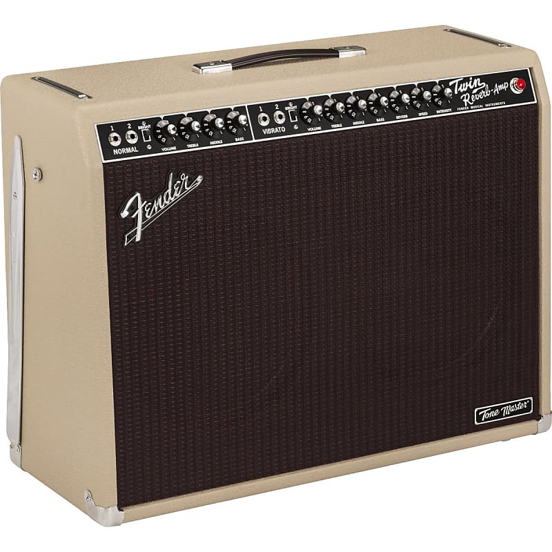 Fender Tone Master Twin Reverb 2x12" 85 Watt Solid State Guitar Combo Amplifier - Blonde image 1