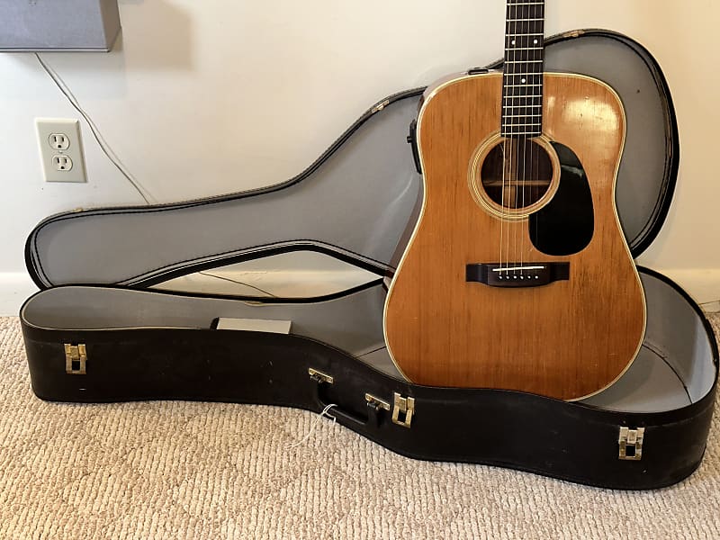 Yamaki Custom Model 125 Dreadnought Acoustic Guitar from the 1970s. Sounds Great, Plays Ok, **Multiple Issues** (Poor Shape) (With Chipboard Case) image 1