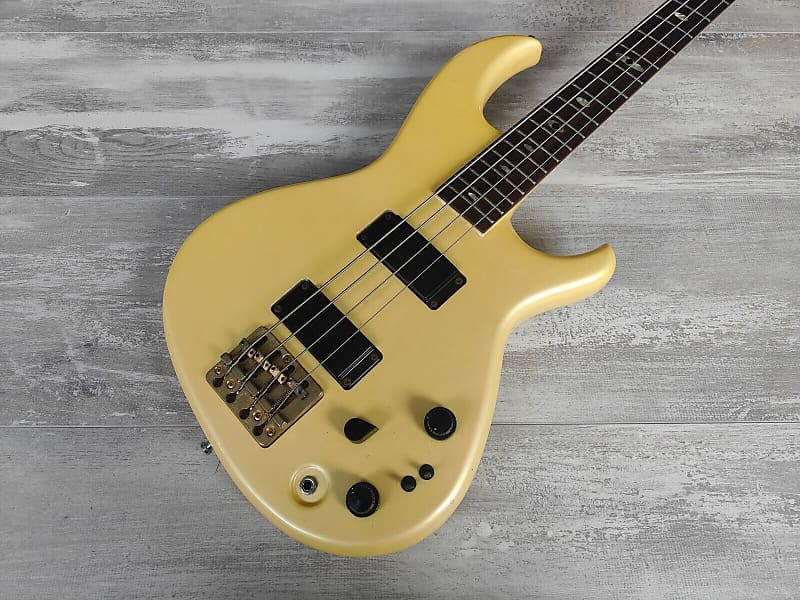 1983 Aria Pro II SB Elite II Neckthrough Bass (Pearl White