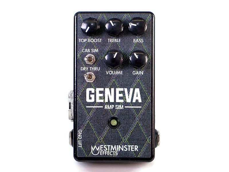 Westminster Effects Geneva Amp Sim V2 Limited Edition Vox Grill Cloth AC30  Simulator As New w/ Box