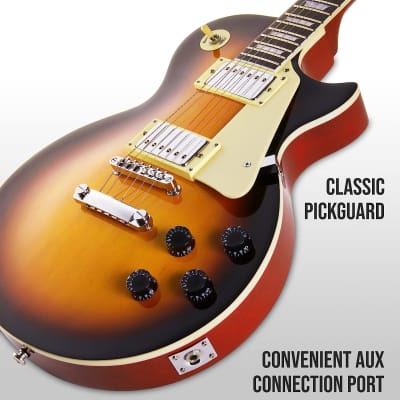 LyxPro 39” SB Series Electric Guitar, 2-Pack of Picks,3-Way