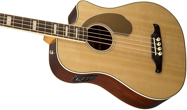 Fender Kingman Bass SCE Acoustic-Electric Bass Natural image 4