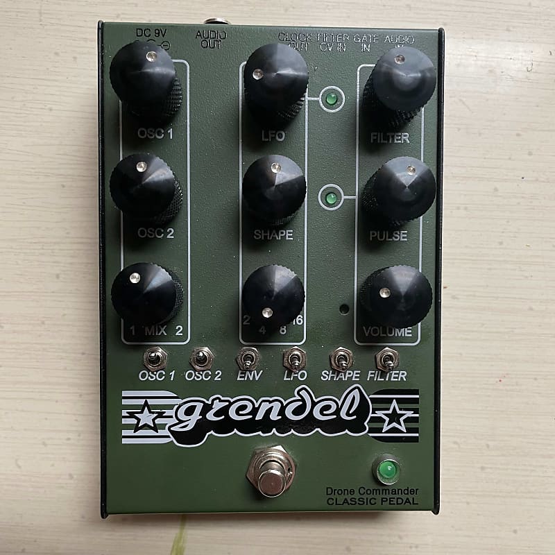 Rare Waves Grendel Drone Commander Classic Pedal 2017 Green +