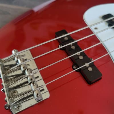 2009 FGN Japan (Fujigen) J-Standard Jazz Bass (Candy Apple Red) image 3