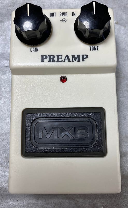 MXR Preamp 1980s - Beige - Rare White Preamp Pedal image 1