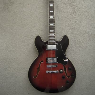 Mint! Firefly FF338 2021 Quilted Cobra Burst, Semi-Hollow Electric Guitar, 2 Humbucker Pickups! image 5