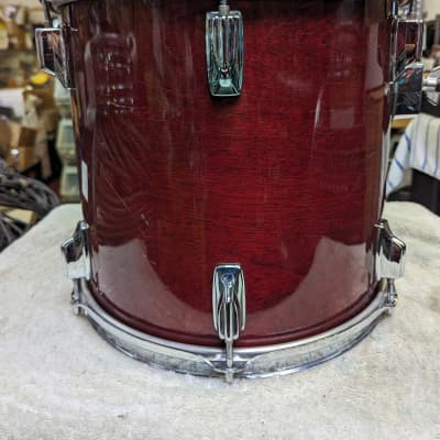 1984 Tama Superstar Japan Cherry Wine Lacquer 12 X 13" Tom - Looks Good - Sounds Great! image 5