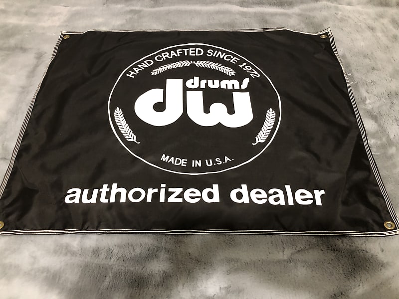 DW Drum Authorized Dealer Banner Reverb