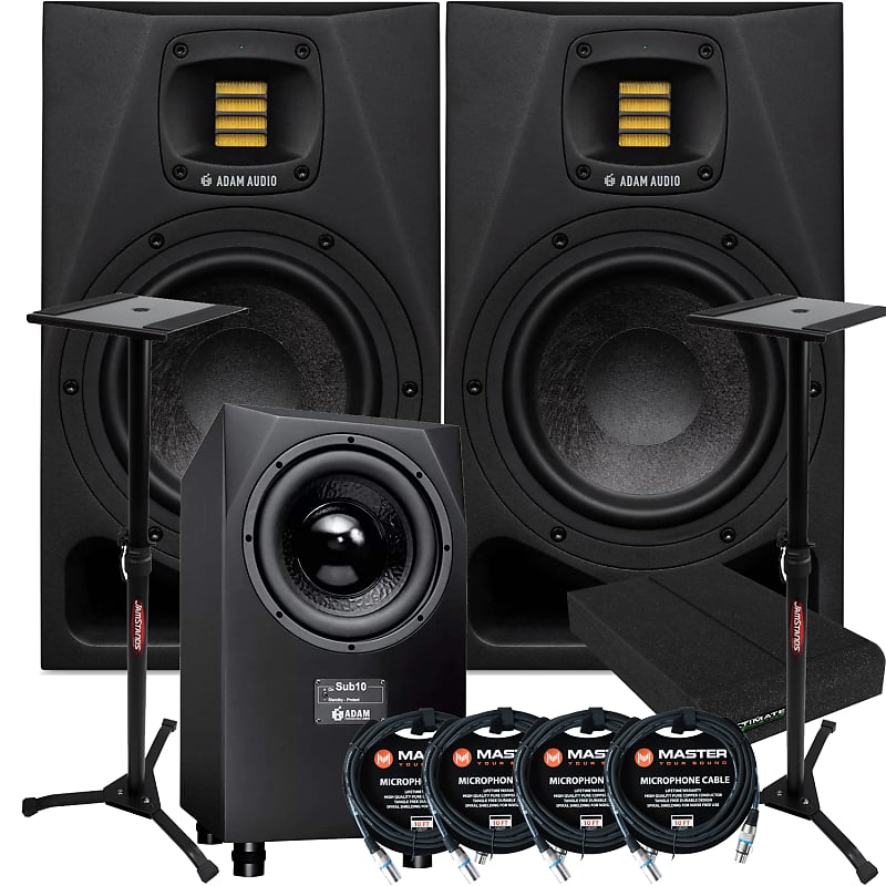 Adam Audio A7V 7-Inch Active Studio Monitors (Pair) W/ Sub10 | Reverb