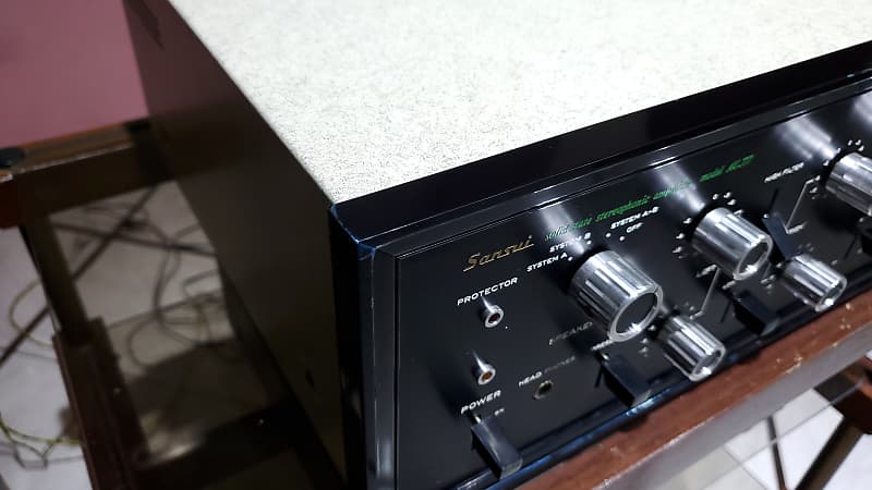 【100%新品新作】SANSUI AU-777 solid state stereophonic amplifier サンスイ 山水 プリメインアンプ 音響機器 現状 ジャンク扱い H698 サンスイ