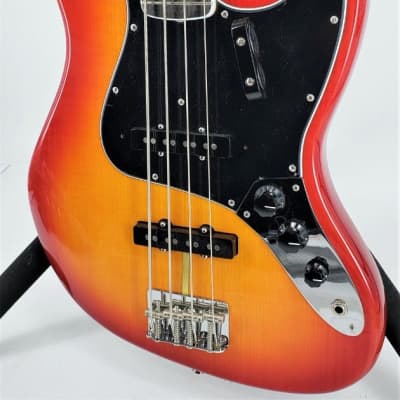 Fender Rarities Flame Ash Top Jazz Bass Plasma Red Burst Ser#US19099291 image 5