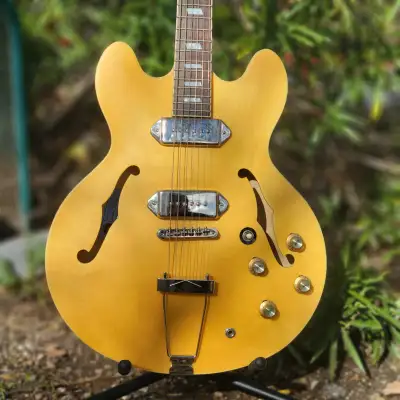 Used 2011 Epiphone Inspired by John Lennon Casino E230TD Natural with Hard Case for sale