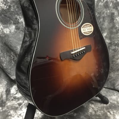Ibanez AW4000 Artwood Dreadnought Acoustic Guitar - Brown Sunburst image 3