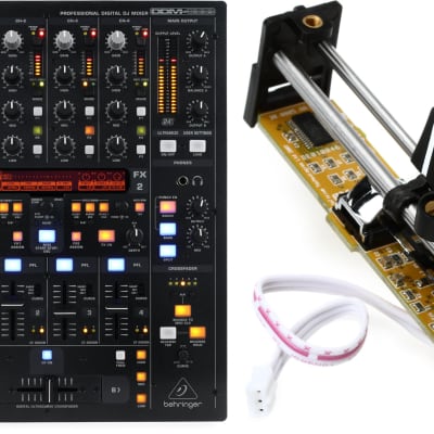 Behringer DDM4000 5-channel Digital DJ Mixer Bundle with Behringer X1  Infinium - Optical Fader