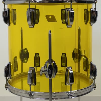 Ludwig 18/12/14/5x14" Vistalite Jazzette Drum Set - Yellow Vistalite w/ Exclusive 18" BD! image 10