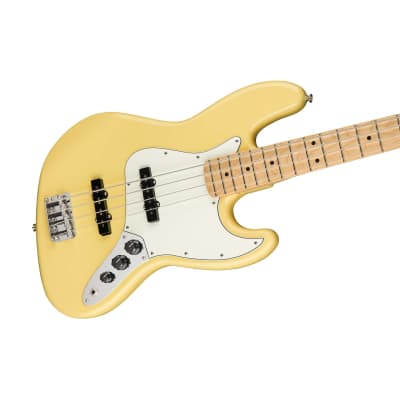 Fender Player Jazz Bass Guitar, Maple FB Buttercream image 3
