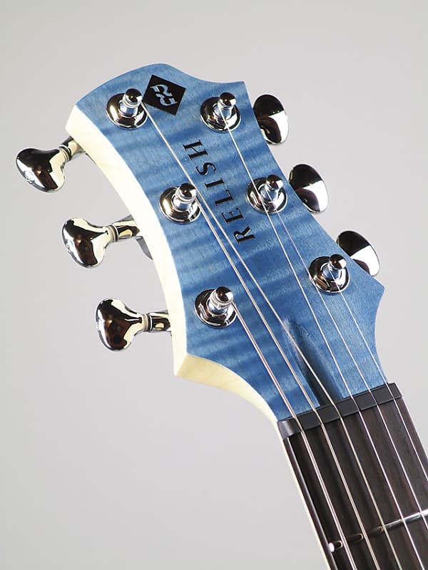 Relish Guitars Flamed Reuss Blue Jane with Piezo | Reverb Brazil