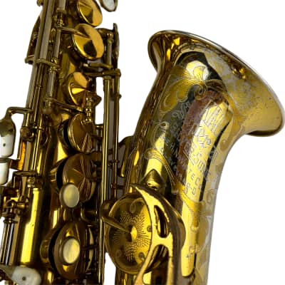 King Super 20 Silver Sonic Full Pearl Gold Plate Inlay Alto Saxophone HOLY GRAIL image 8