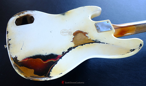 ベース Deluxe Active Jazz Bass Vintage White Fender Deluxe Active J Bass V - Olympic White with Rosewood