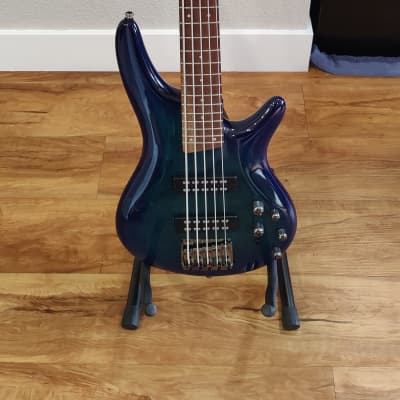 Ibanez SR375E 5-String Bass Sapphire Blue for sale
