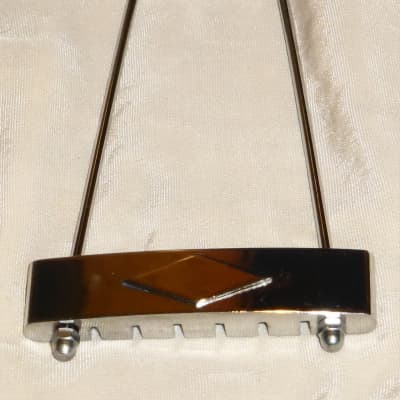 Vintage Gibson Chrome Diamond Trapeze Tailpiece 1965 ES Models Mint image 9