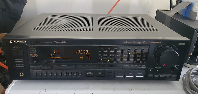 Pioneer Vsx 3900s Receiver Black Reverb