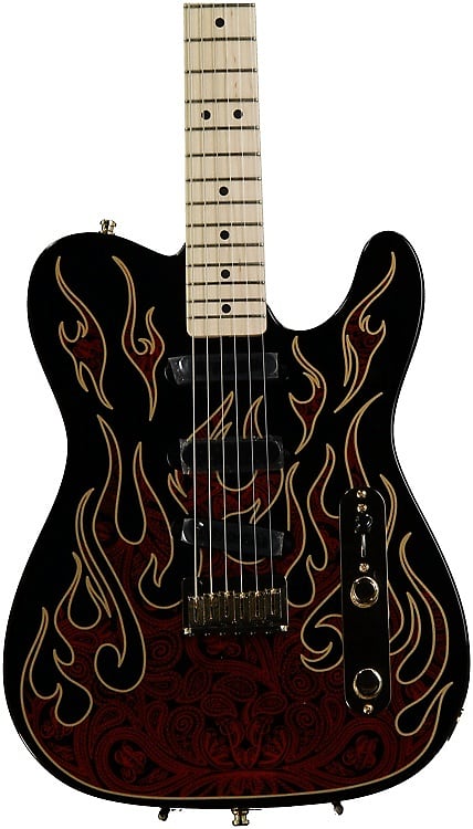 Fender James Burton Telecaster - Red Paisley Flames image 1