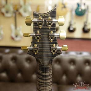 PRS Wood Library Artist Package Custom 24 Fatback Flame Top Neck African Blackwood Board Charcoal image 10