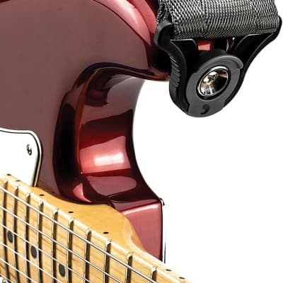 Daddario Auto Lock Locking Guitar Strap - Metal Grey, 50BAL09 image 4