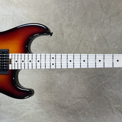 Charvel USA Custom Shop San Dimas 2H 3 Tone Sunburst Pointy Headstock Guitar image 2