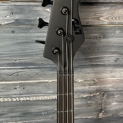 ESP/LTD Left Handed AP-4 Black Metal Black Satin Electric Bass Guitar image 6