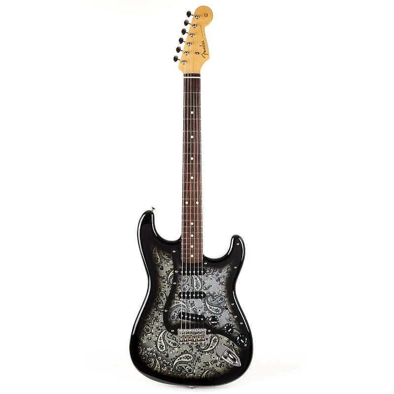 Fender MIJ Limited Edition Black Paisley Stratocaster image 1