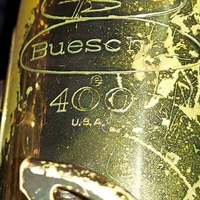 Buescher 400 Intermediate-Level Alto Saxophone, USA, Very Good Condition image 6