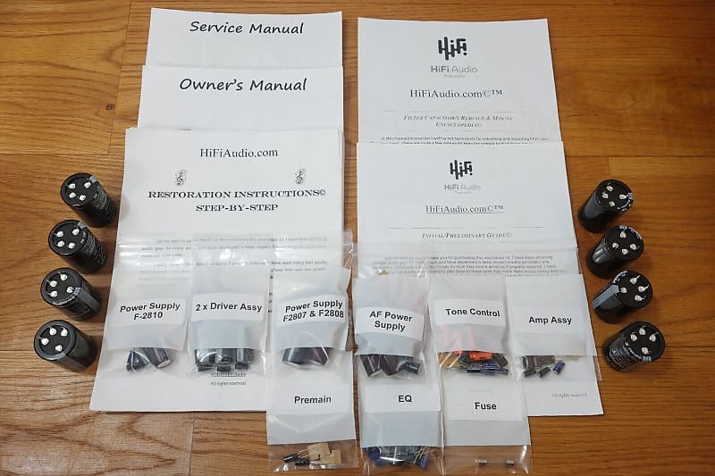 Sansui G9000 DB restoration kit filter capacitor repair rebuild fix  			