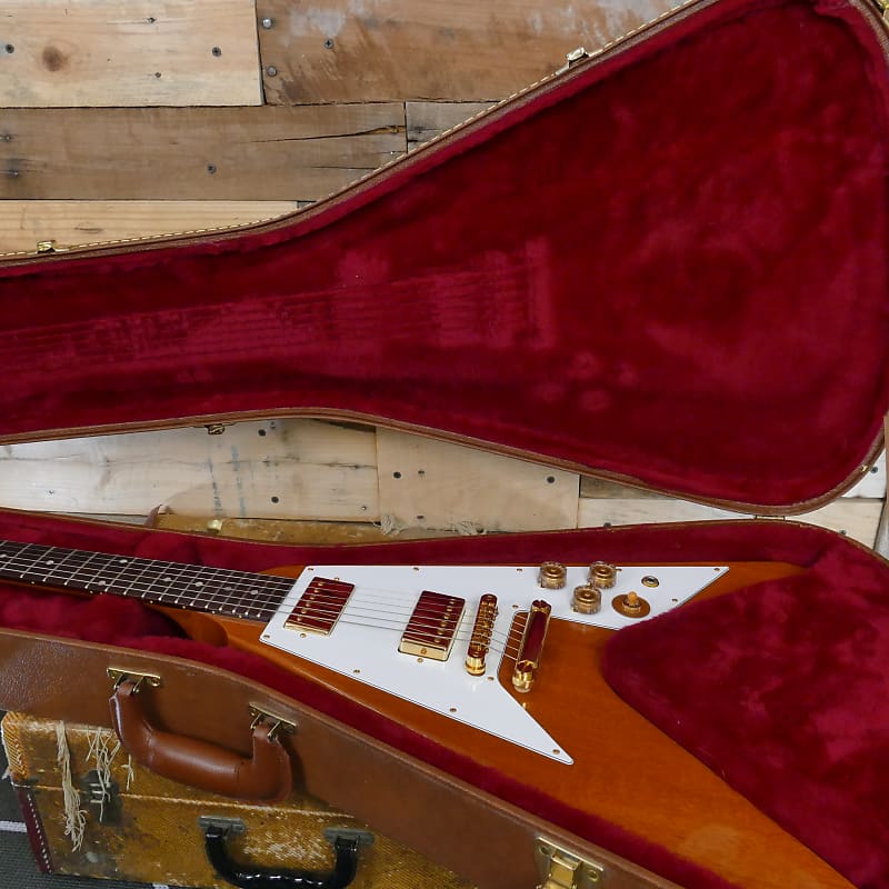 Gibson Flying V '67 Reissue 2016 - Natural Finish - Gold