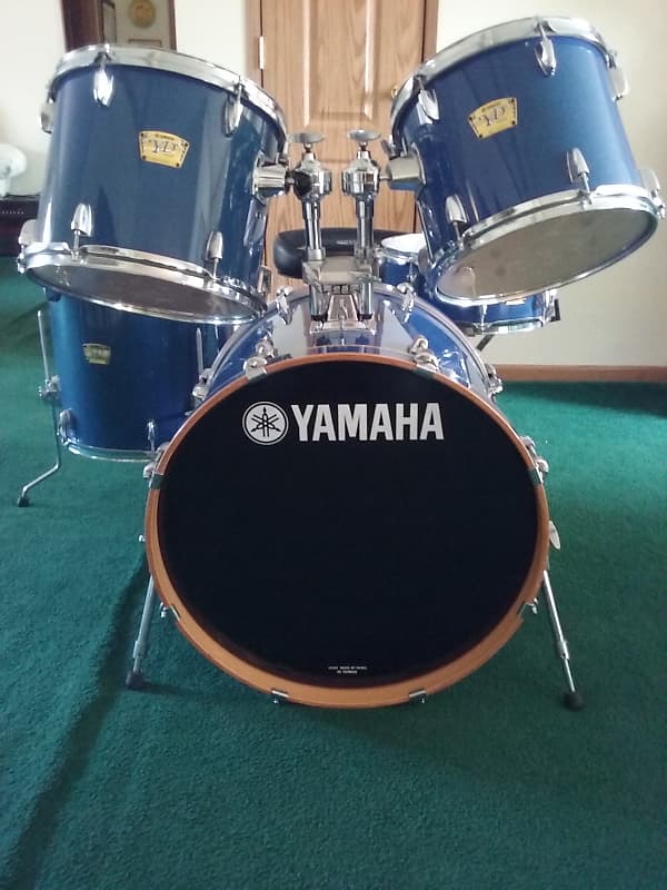 Yamaha YD Series Blue 5 Piece Drum Set Reverb