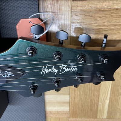 Harley Benton R-458FFB Roasted Multiscale Flip Flop Blue The Better Benton Includes In USA Fret Dress and Setup image 12
