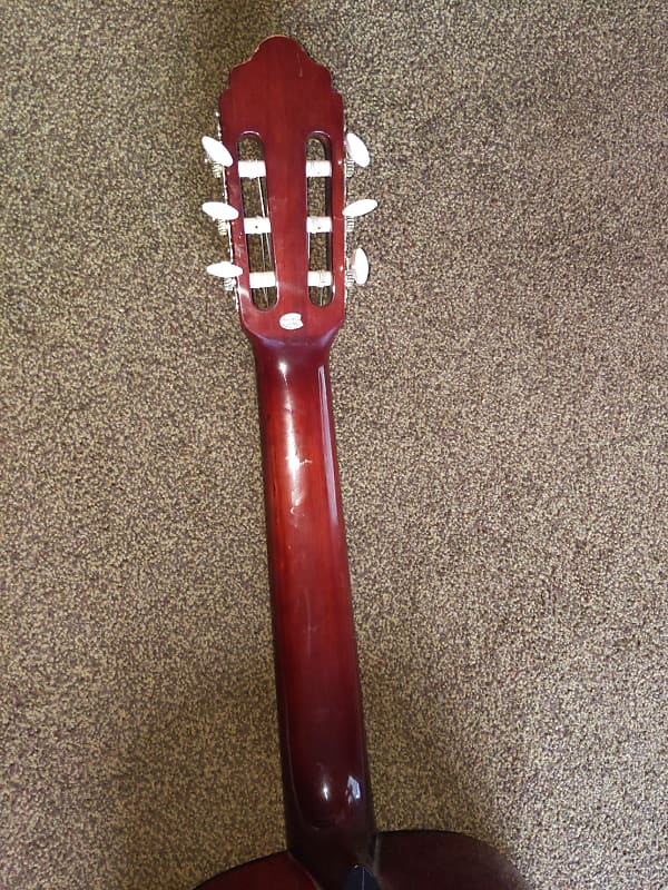 Valencia Nylon String Acoustic Guitar CG160, 1972 Blood | Reverb