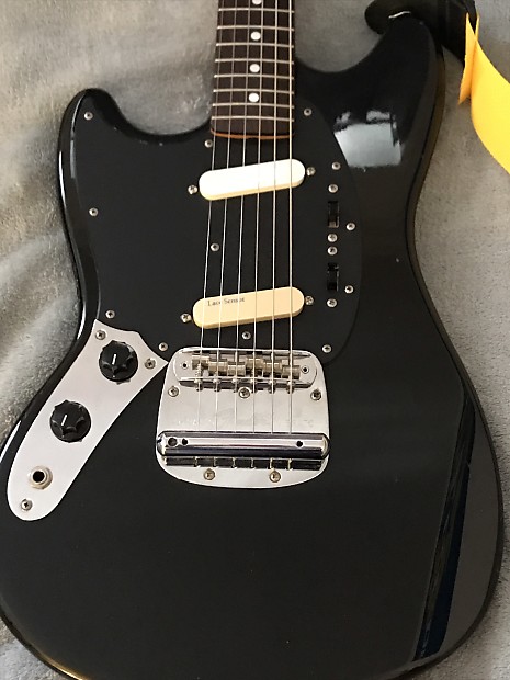 Fender Mustang (MG69-L) 2006 Black Lefty | Reverb