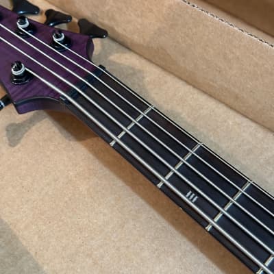 Schecter 5-String C-5 GT Satin Trans Purple 5-String Electric Bass Guitar B-stock image 8