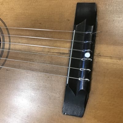 Hawaiian group vintage parlor classical guitar circa. 1920s handcrafted in very good condition with original vintage case. image 6