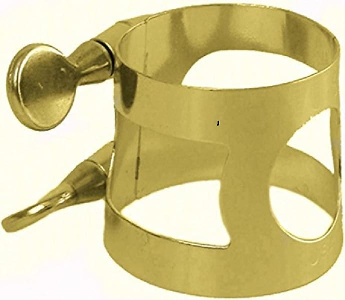 Yamaha YAC 1611 Tenor Sax Ligature Lacquered Brass image 1