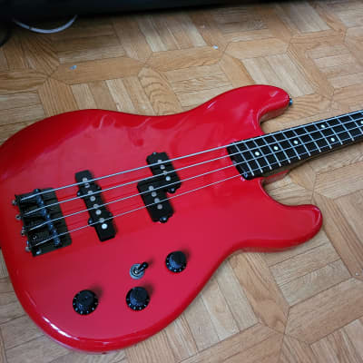 80's 1985 Fender Jazz Bass Special PJ 555 Japan in Rare RED color Duff style image 2
